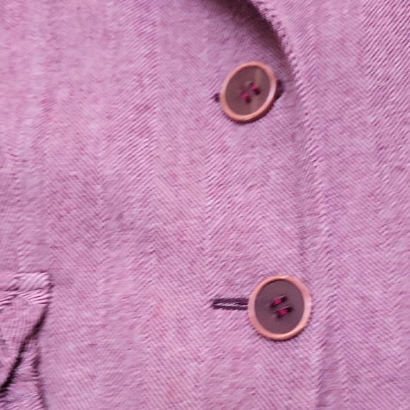 Max & Co. Mauve Blazer with Ruffle Pockets - Picture 3 of 13